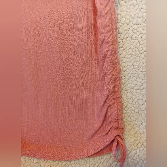 Women's "Soho Girls" Brand, XL, pink, ruched sides shirt - Picture 3 of 5